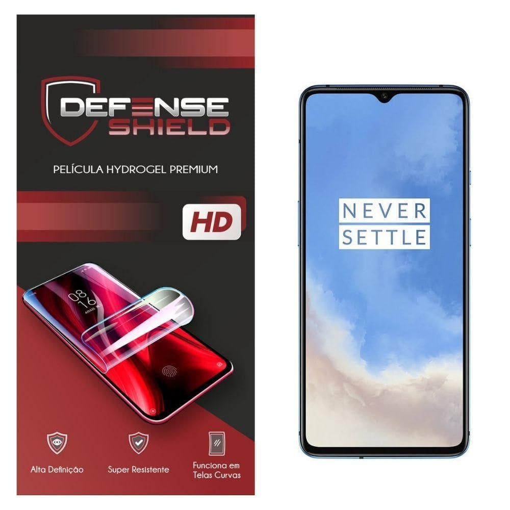 Pelicula Hydrogel Premium Para One Plus 7t Proteção Frontal + Verso Defense Shield