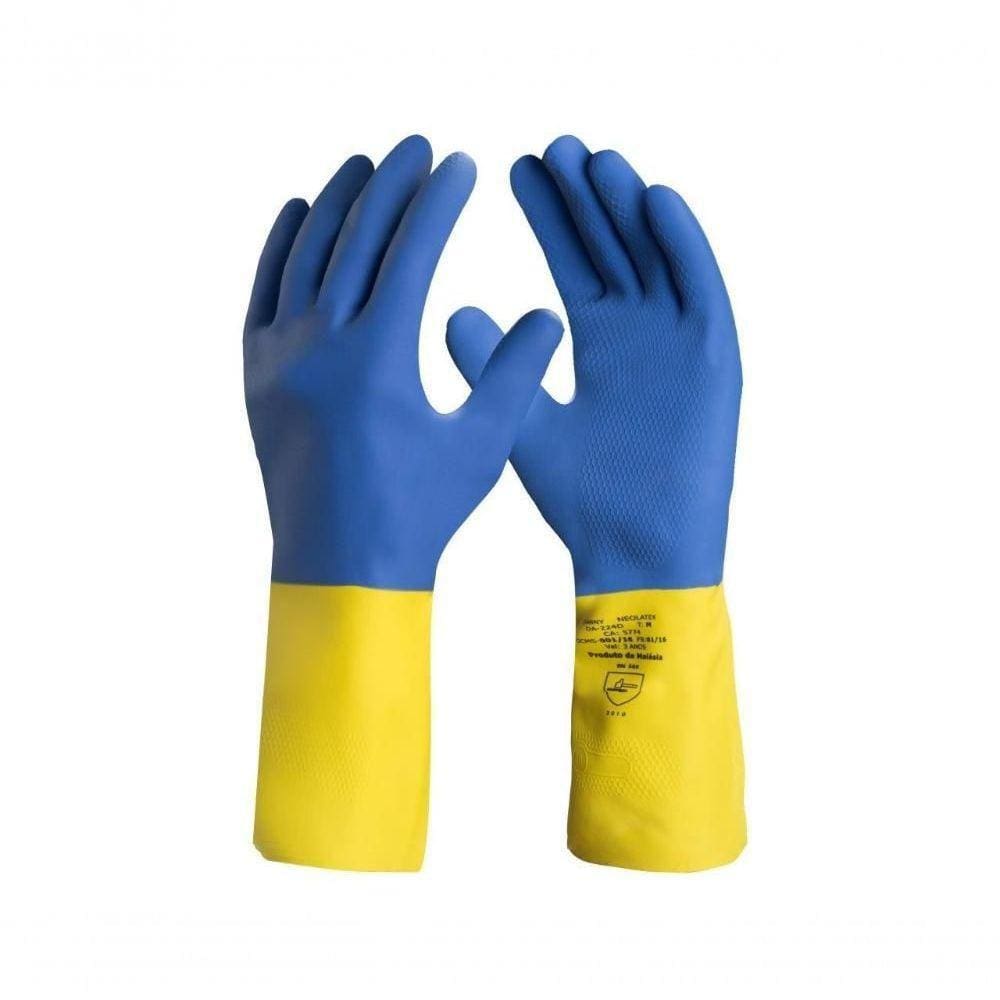 Luva Neolatex Forrada Algodao B \"G\" Prod Quim-Gerais-Const