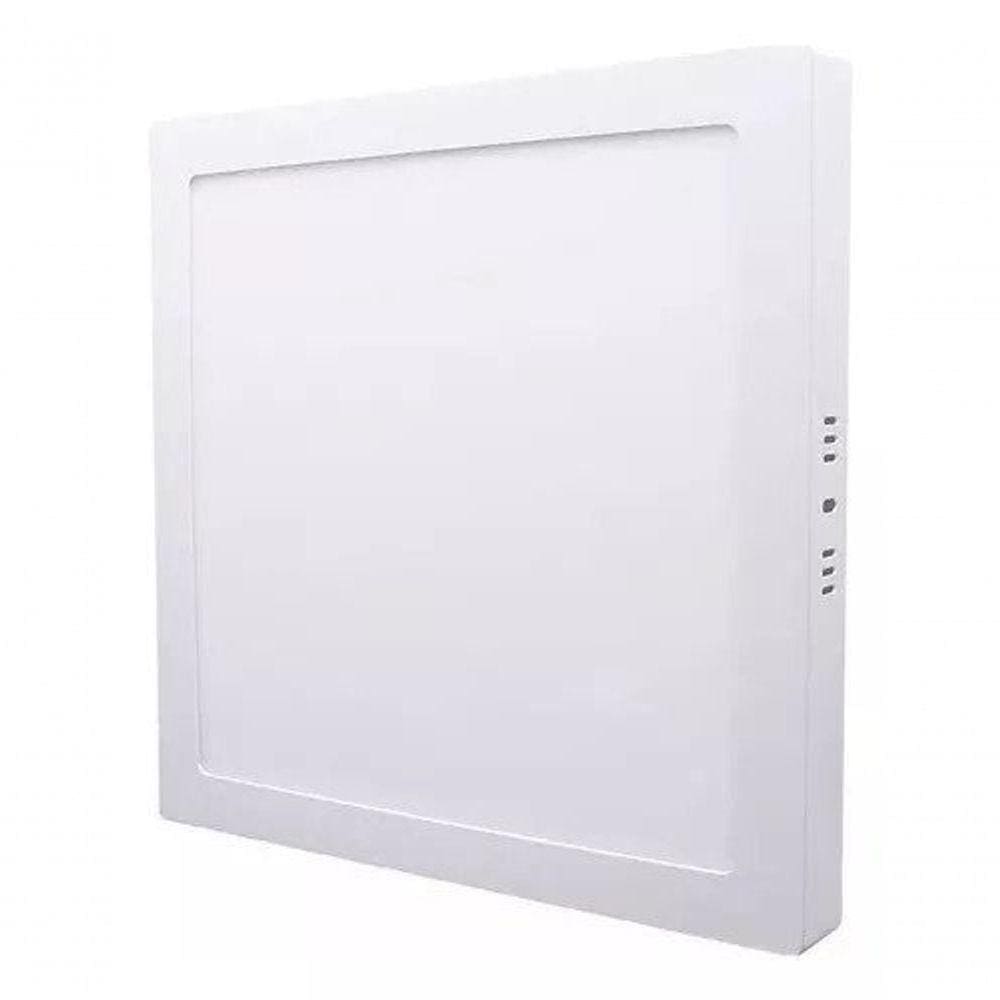 Painel Led Embutir Sobrepor 18w 4000k Quadrado Branco - 18w