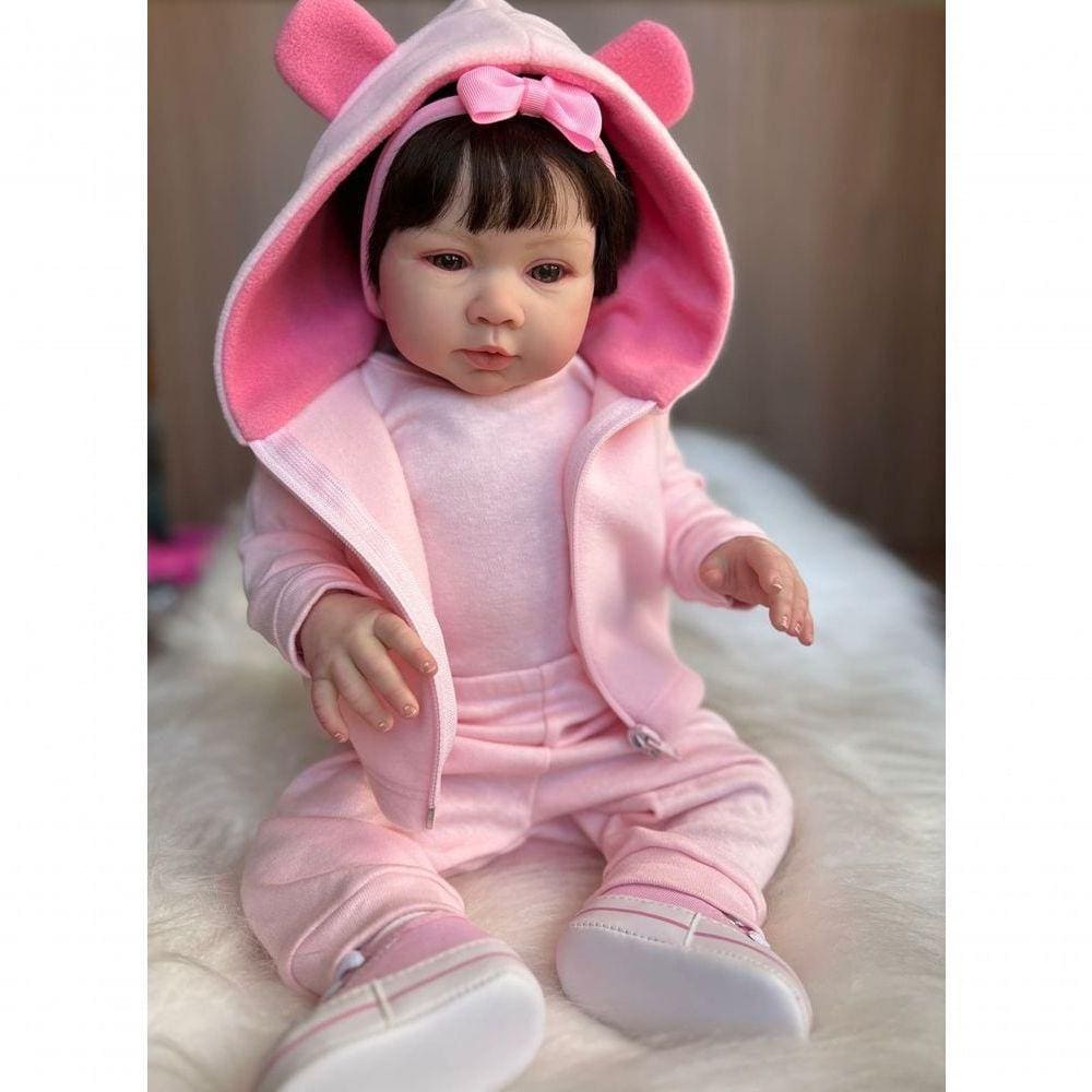 Bebê Reborn Manu - Kit Simples Corpo Do Bebê Tecido