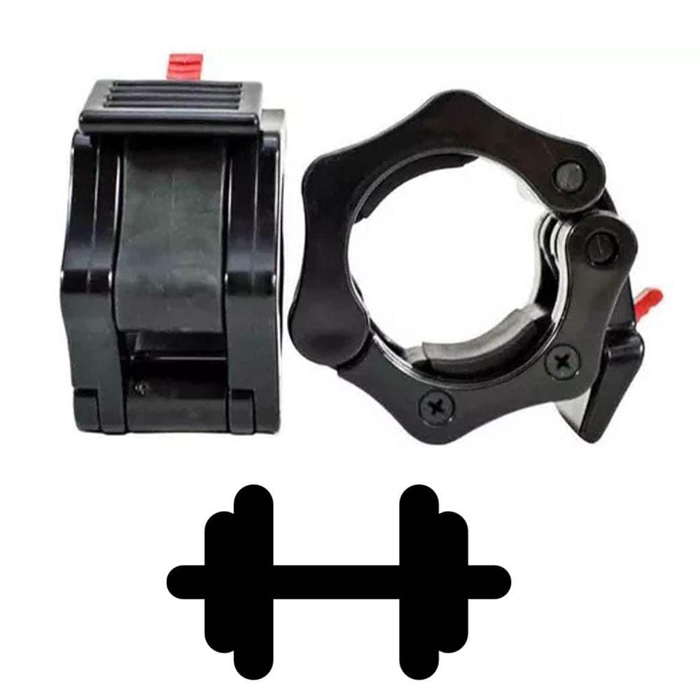 Par Presilha Barra Olimpica Peso Cross Musculaçao Lock Jaw