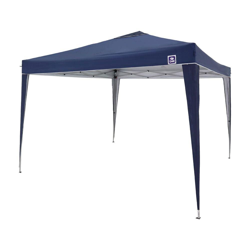 Tenda Gazebo Bel Alumínio Dobravel 3m x 3m Azul
