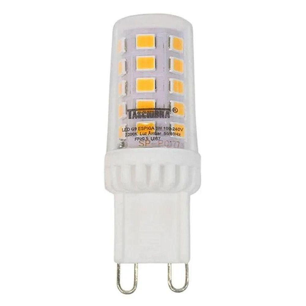 Lampada Led Taschibra G9 Espiga 3w Autovolt 2200k Branco - Bivolt