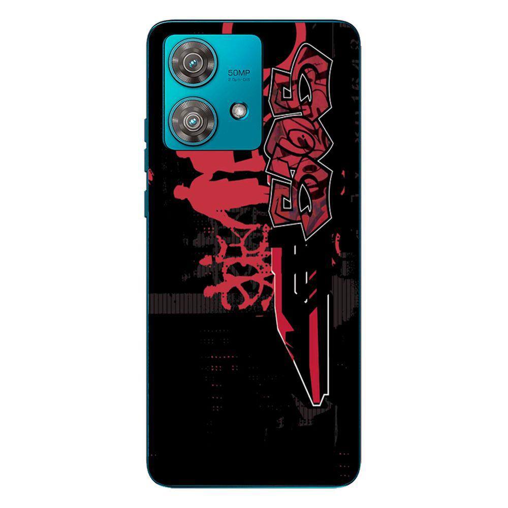 Capa Adesivo Skin055 Verso Para Motorola Edge 40 Neo