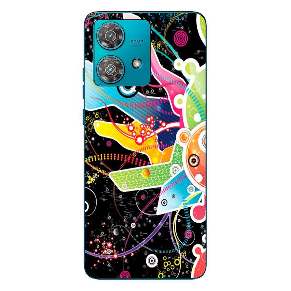 Capa Adesivo Skin058 Verso Para Motorola Edge 40 Neo