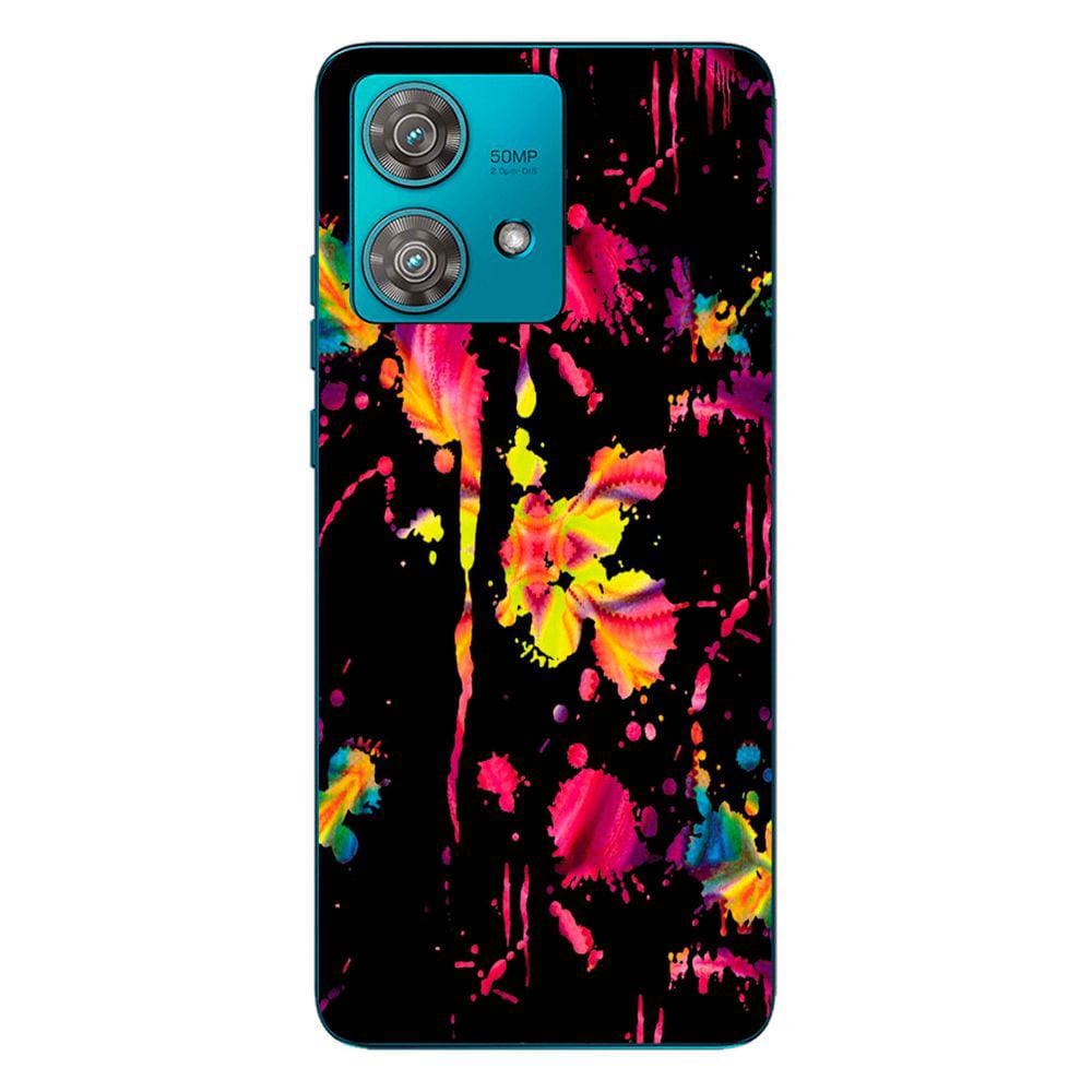 Capa Adesivo Skin206 Verso Para Motorola Edge 40 Neo