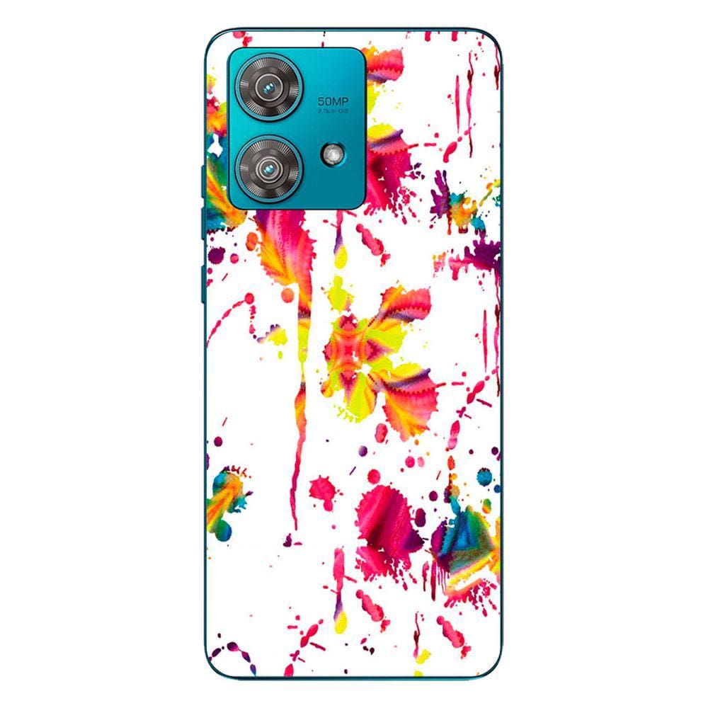 Capa Adesivo Skin205 Verso Para Motorola Edge 40 Neo