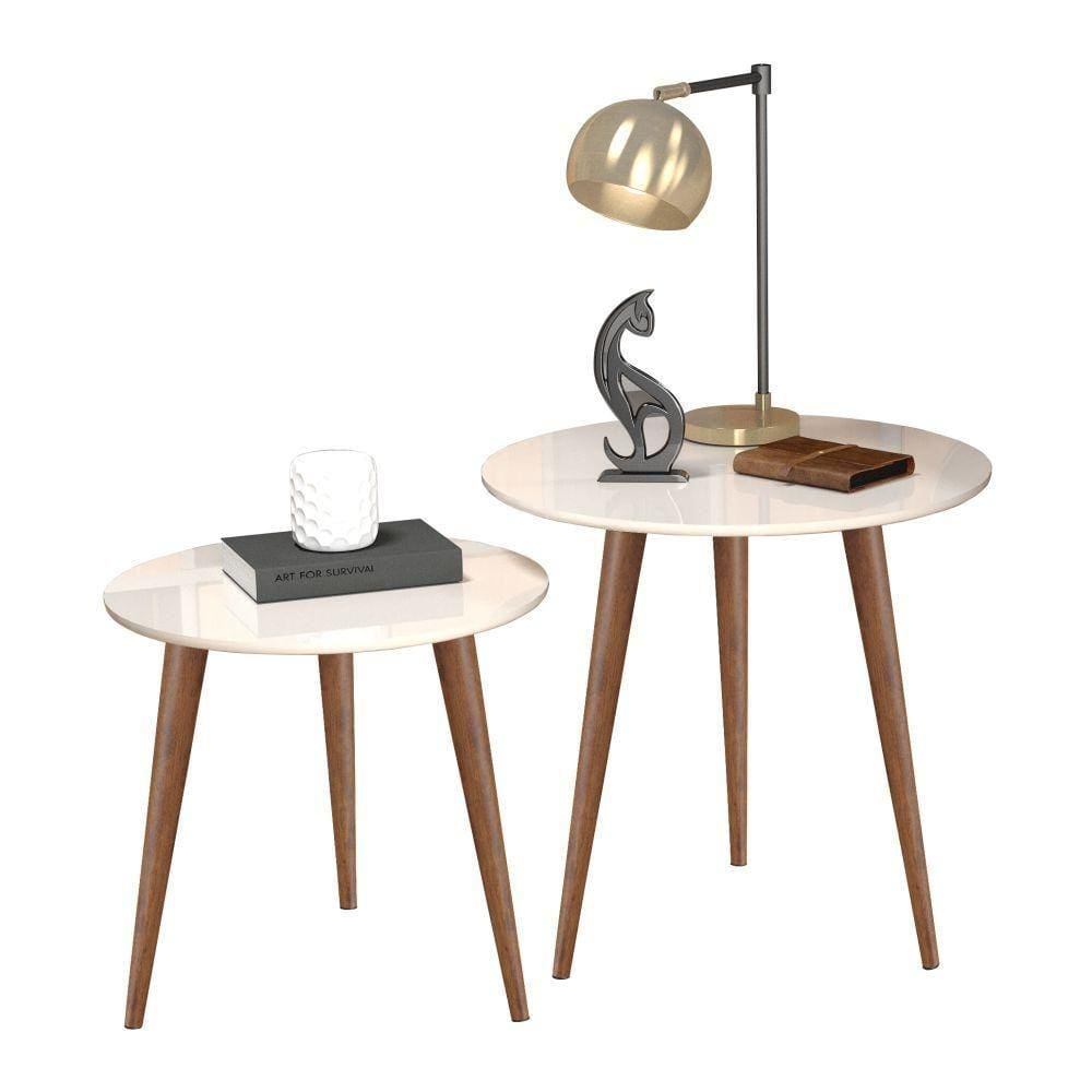 Conjunto de Mesas de Apoio Lateral Teles