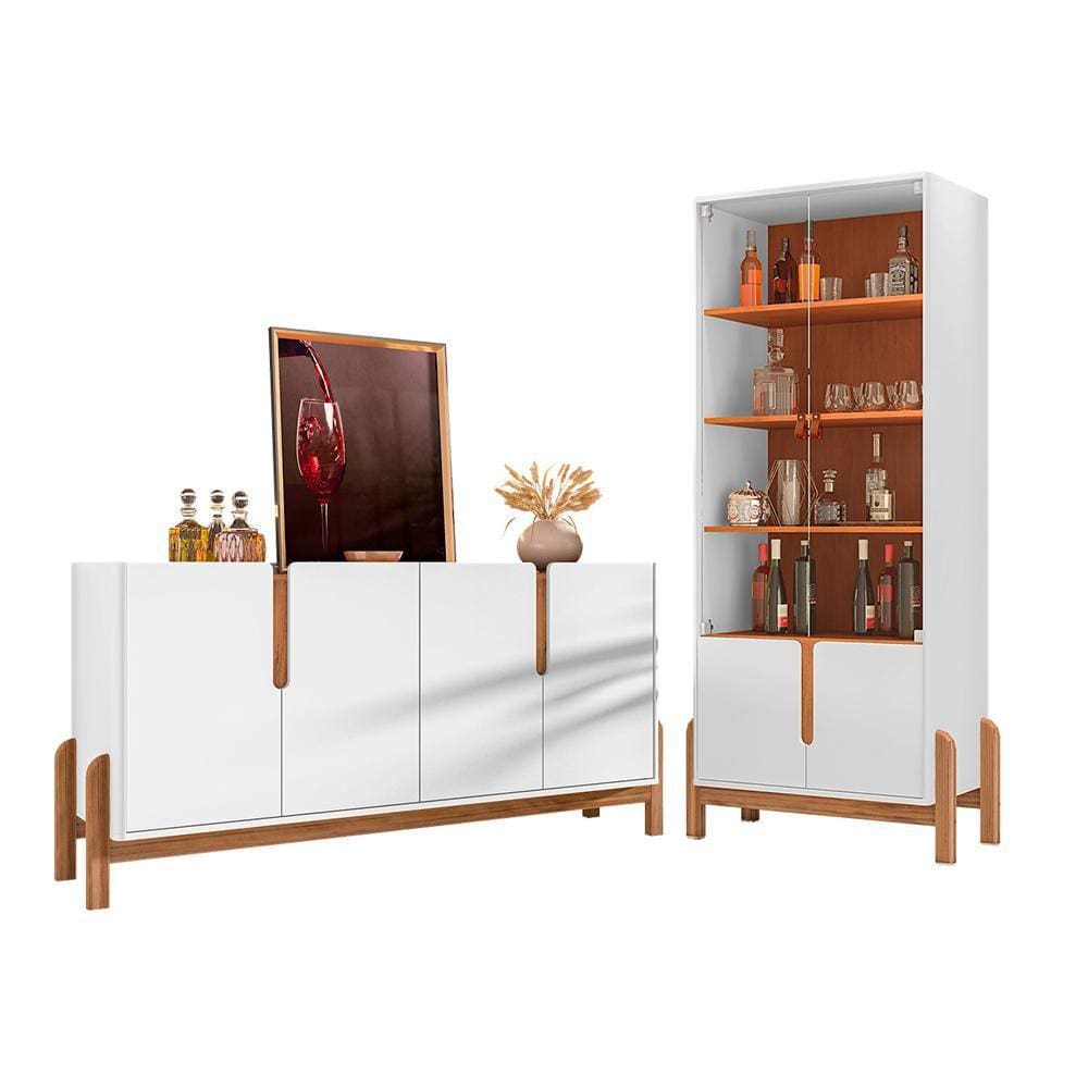 Conjunto Buffet 170 e Cristaleira Luisa