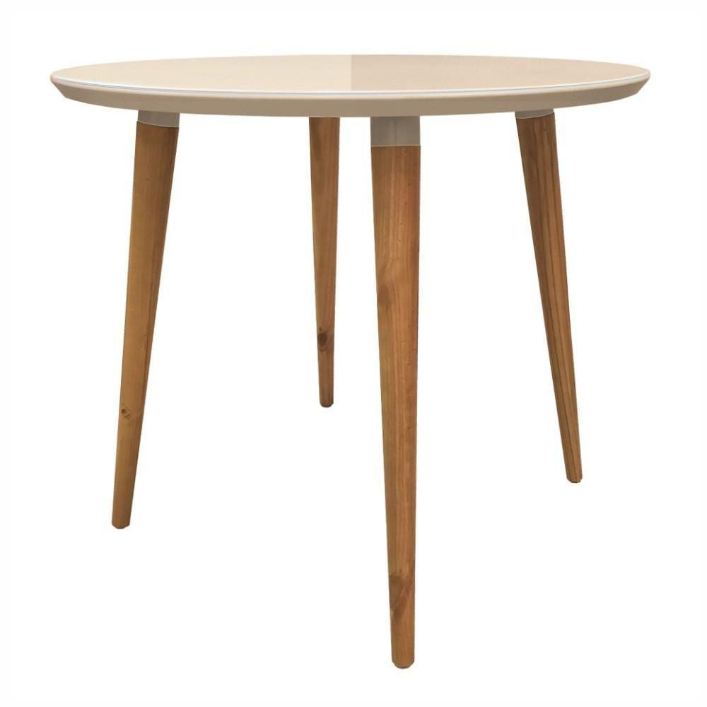 Mesa para Sala de Jantar Redonda BettyTampom Vidro