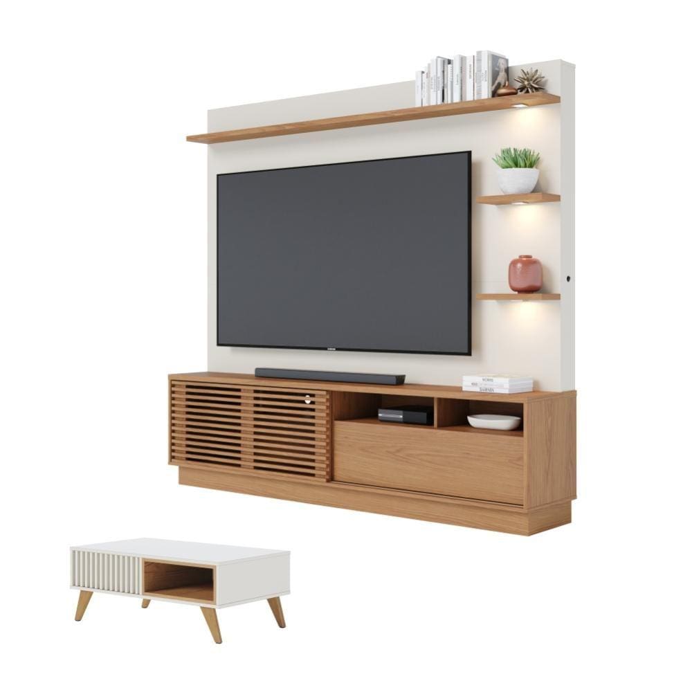 Conjunto Home para TV Mesa de Centro Barton