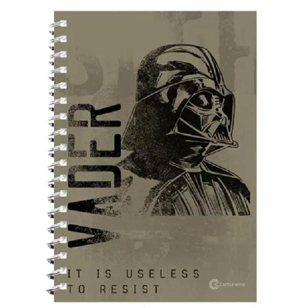 Caderno Star Wars Vader Culturama Pautado 80F 1 Matéria