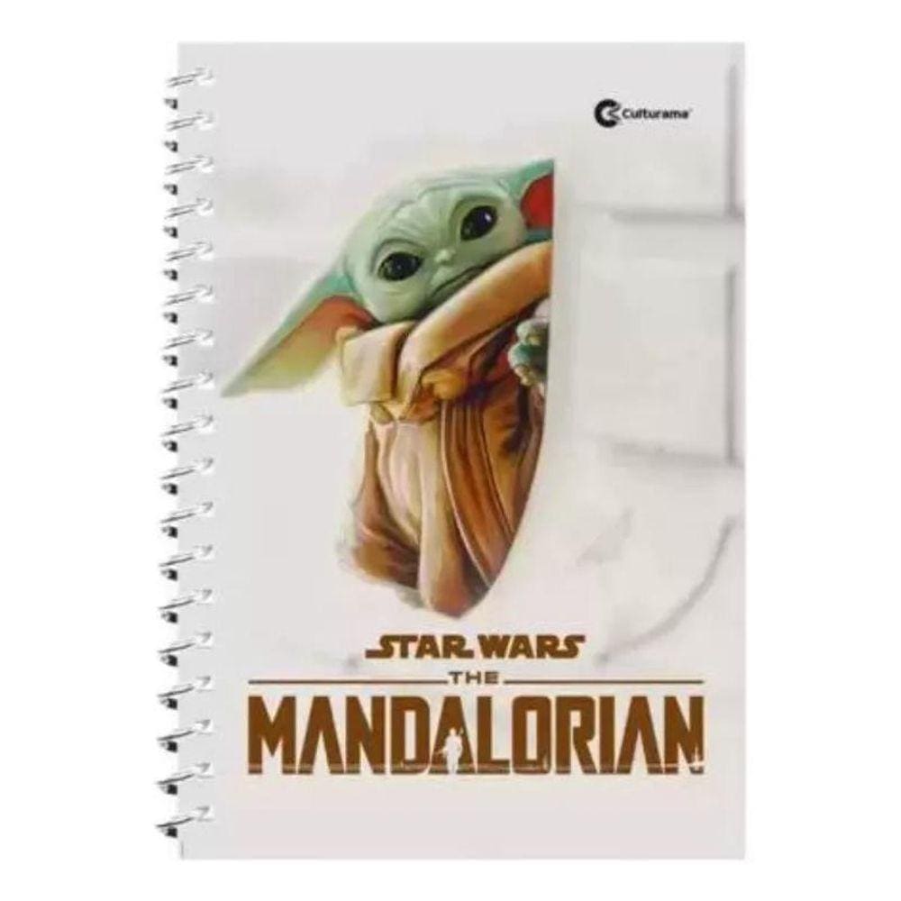 Caderno Star Wars Mandalorian Culturama Pautado 80F 1M