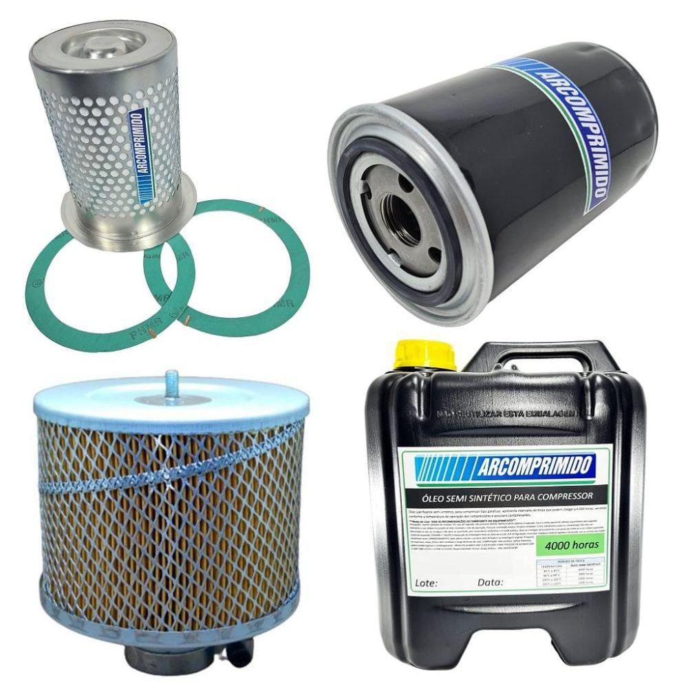 Filtros e 20L de Óleo 4000hrs Similares Techto Supreme SD20