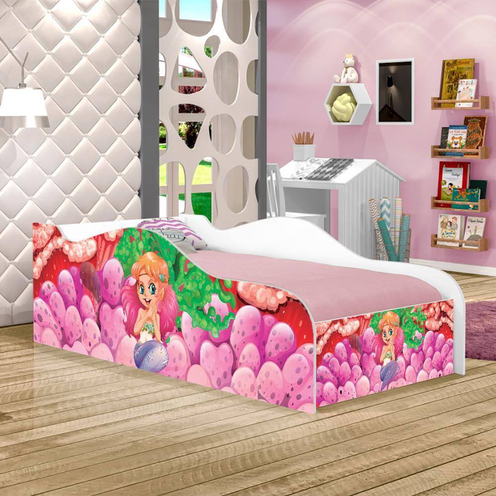 Mini Cama Fun Sereia e Corais