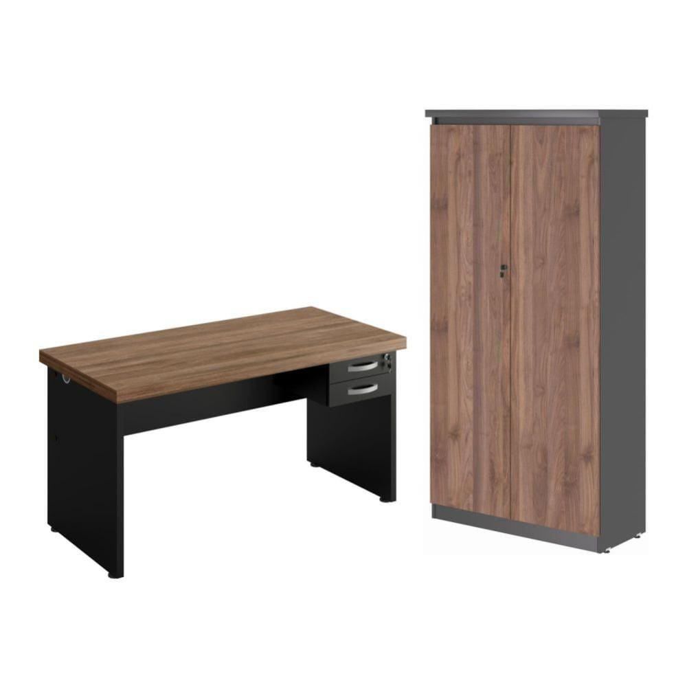 Mesa 1200 com Armario 2 Portas Alpha