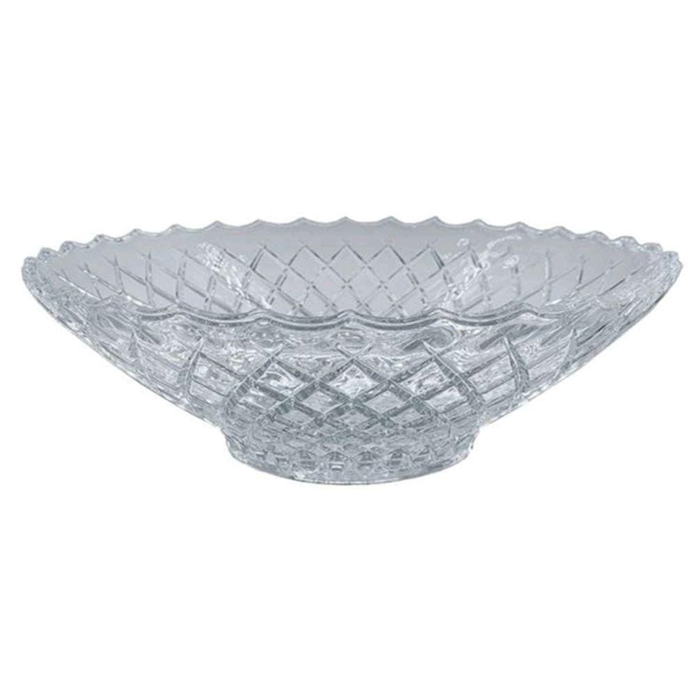 Centro De Mesa 29Cm Vidro Fruteira Vaso