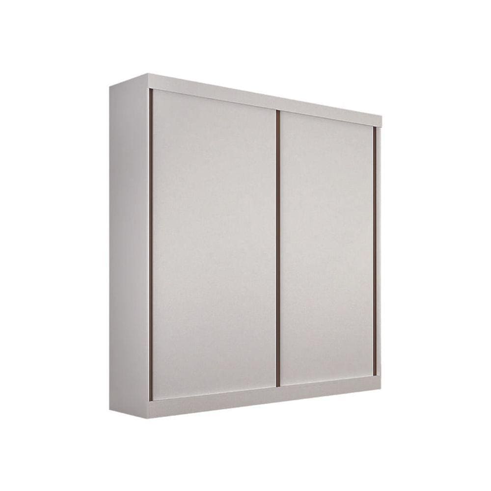 Guarda Roupa Solteiro 2 Portas 3 Gavetas - São Paulo-Branco - Leifer Móveis