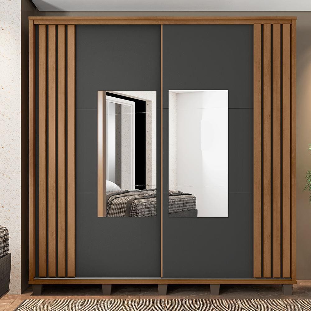 Roupeiro 2 Portas Ancona  com Espelho