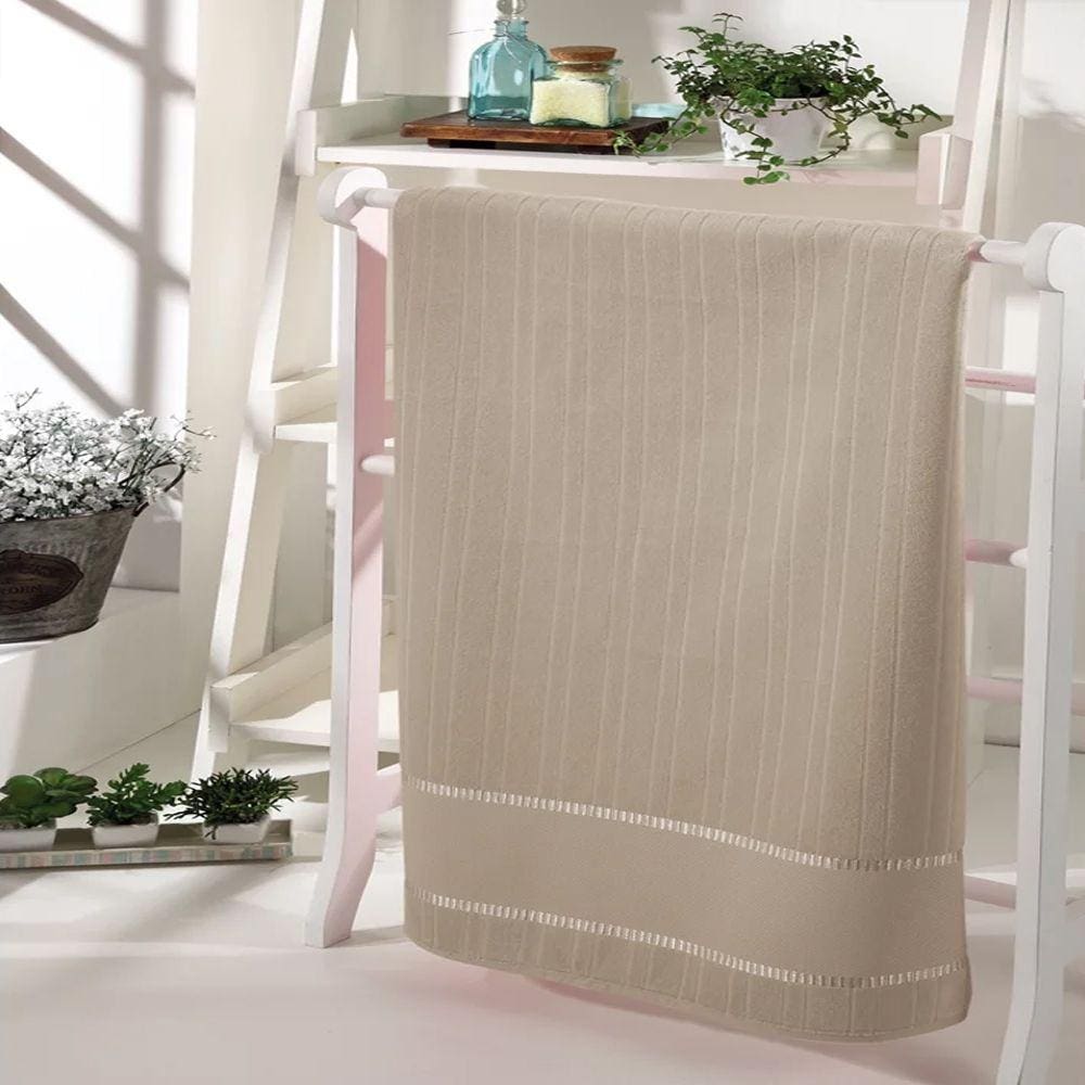 Toalha de Rosto Dohler Velour Bege