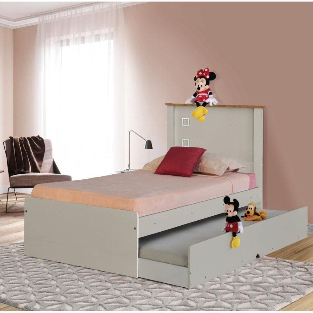 Cama Solteiro Alicantecom Auxiliar Colchões
