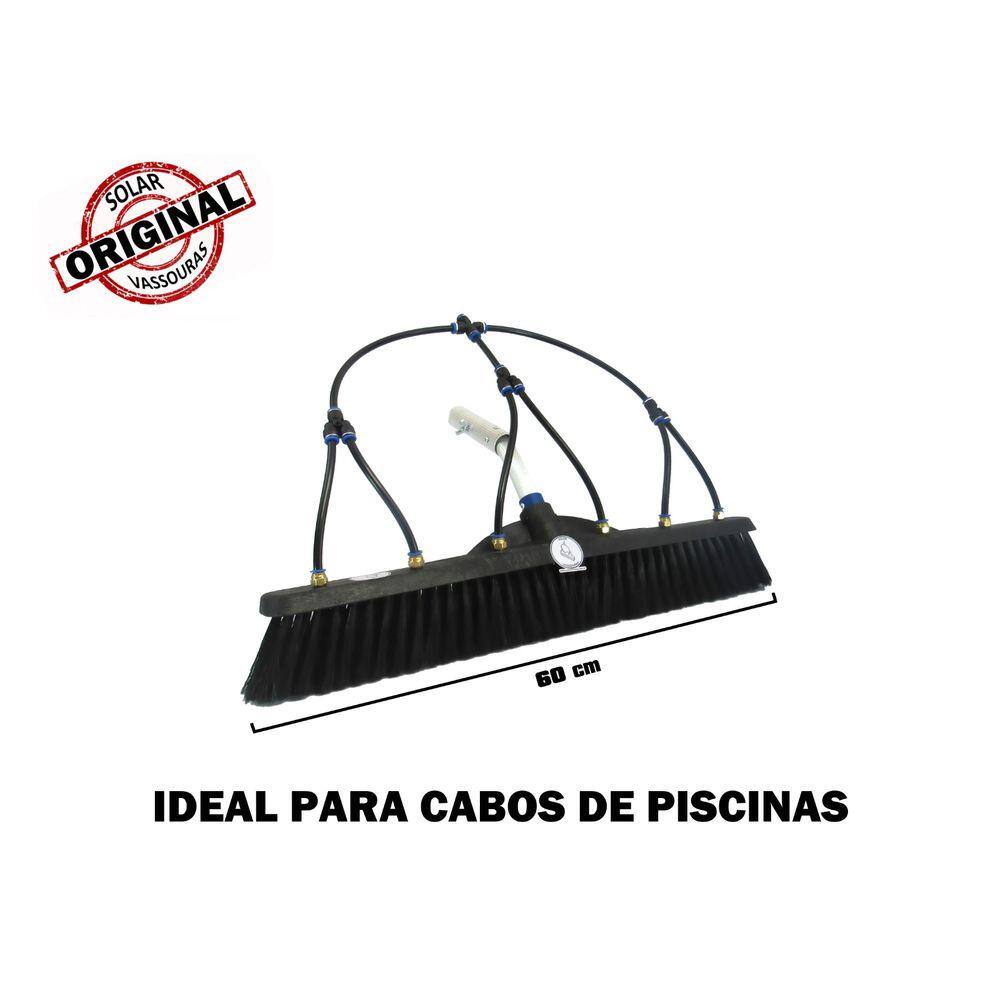 Vassoura Limpeza Placas Solares 60cm C/ 6 Jatos Sem Cabo