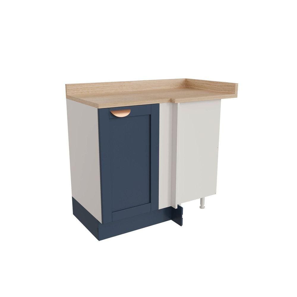 Balcão de Canto Reto 1 Porta Arizona Cabecasa Madeiramadeira Branco/Azul