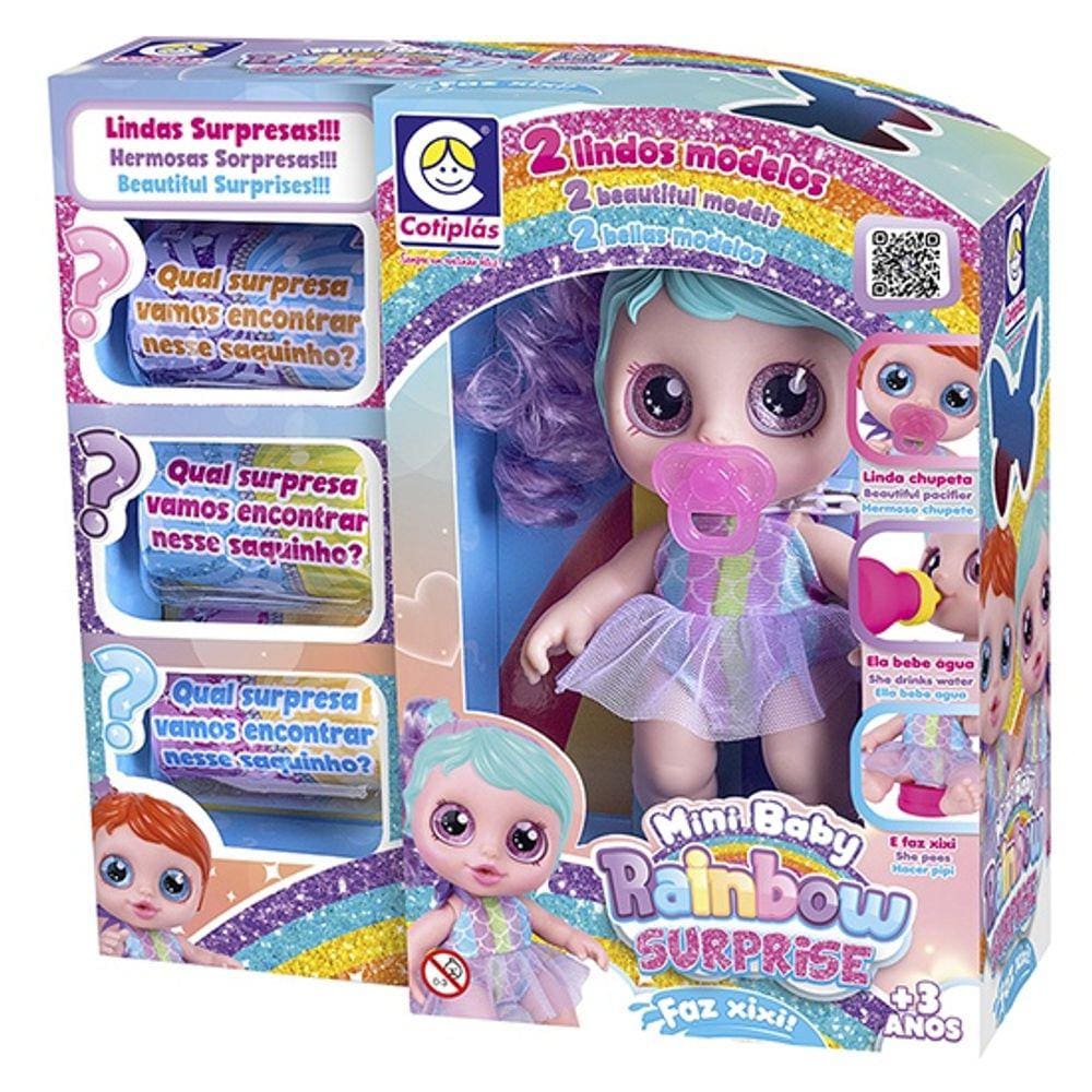 Boneca Mini Rainbow Surprise Xixi C M.Lilas