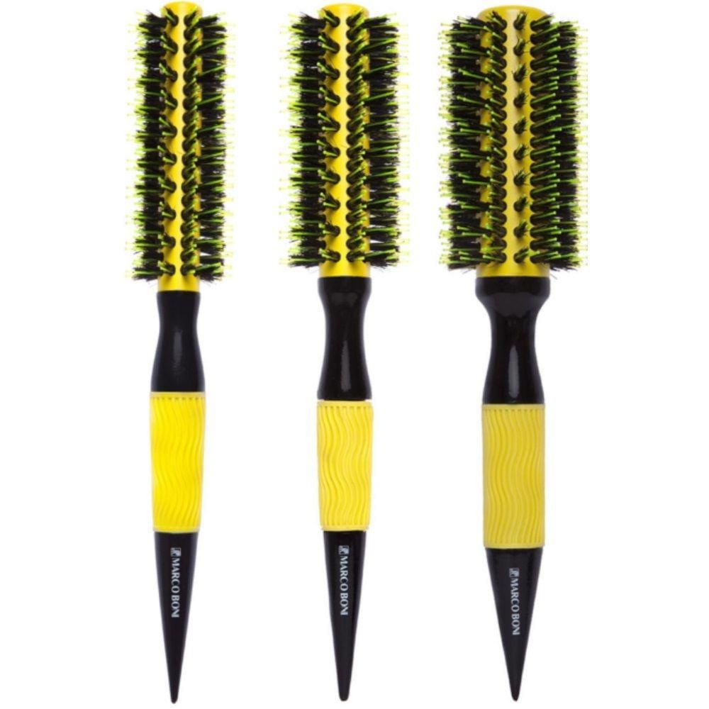 3UN Escova Thermal Ceramica Yellow 35/47/57MM Marco Boni