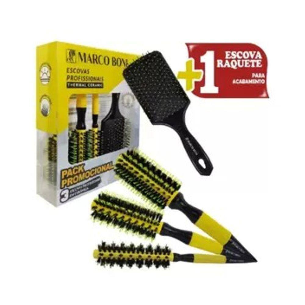Kit Essencial para Profissionais Marco Boni - 04 ESCOVAS
