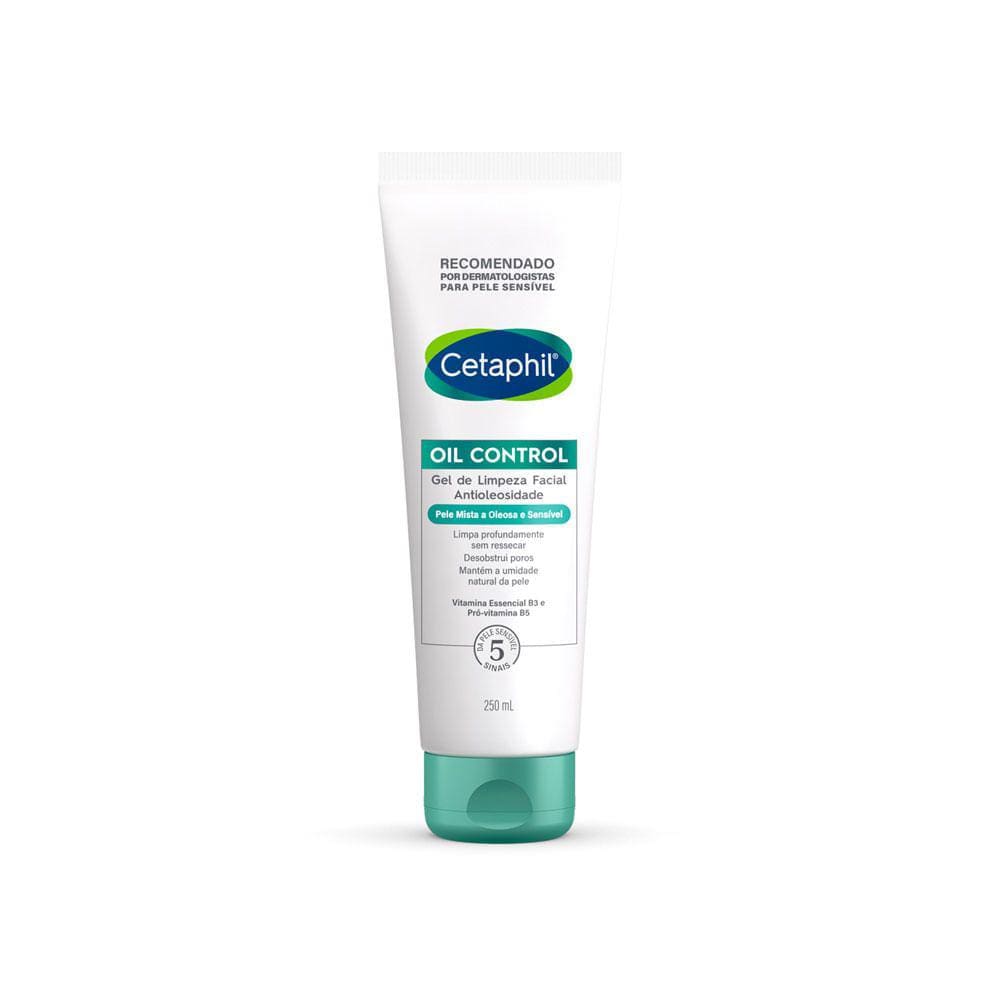 Cetaphil Oil Control Gel de Limpeza Facial Antioleosidade Pele Mista a Oleosa e Sensível 250ml