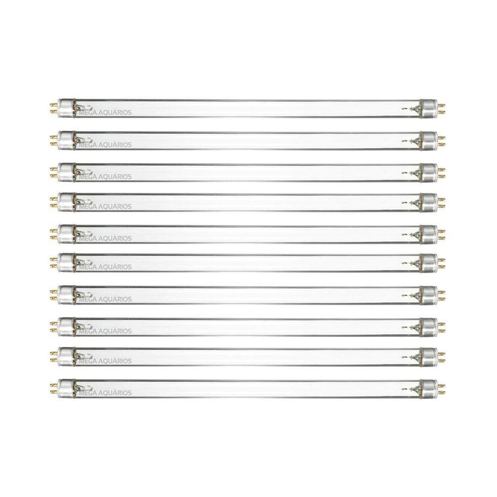 10 Lâmpada Uv 8W Germicida Ultravioleta T5 30Cm Fluorescente