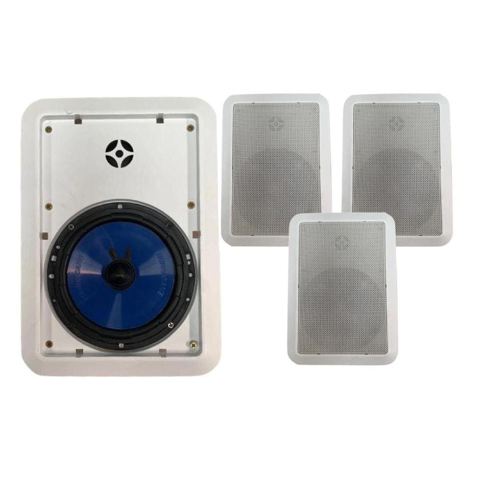 Kit 4 Arandelas Teto 2 Vias Hurricane 6 Pol 260Wrms Ambiente
