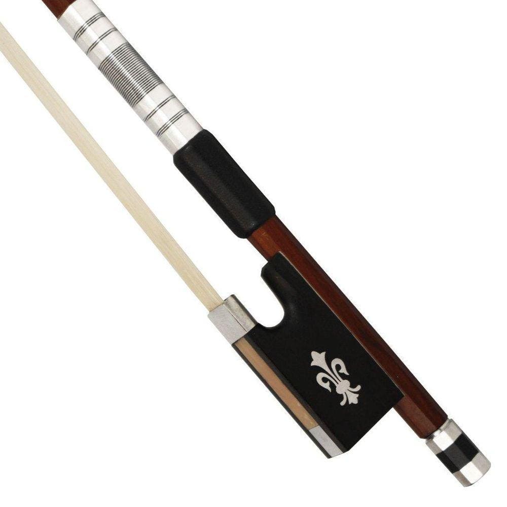 Arco Violino 4/4 Arco Flor de Lis Guarnição Prateada