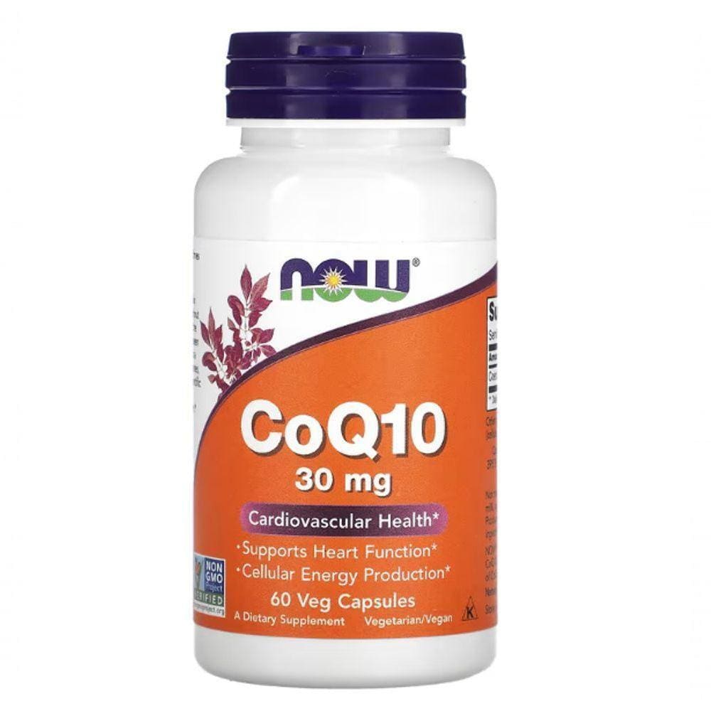 Coq10, 30mg, 60 Cápsulas Gelatinosas, Now