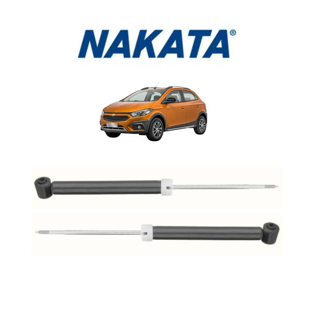 Amortecedor Esquerdo + Direito Nakata Traseiro Chevrolet Onix Activ 2016 A 2019