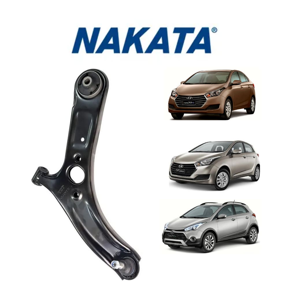 Bandeja Suspensão Com Pivô Nakata Hyundai HB20X 2013 A 2019 Dianteira Esquerda