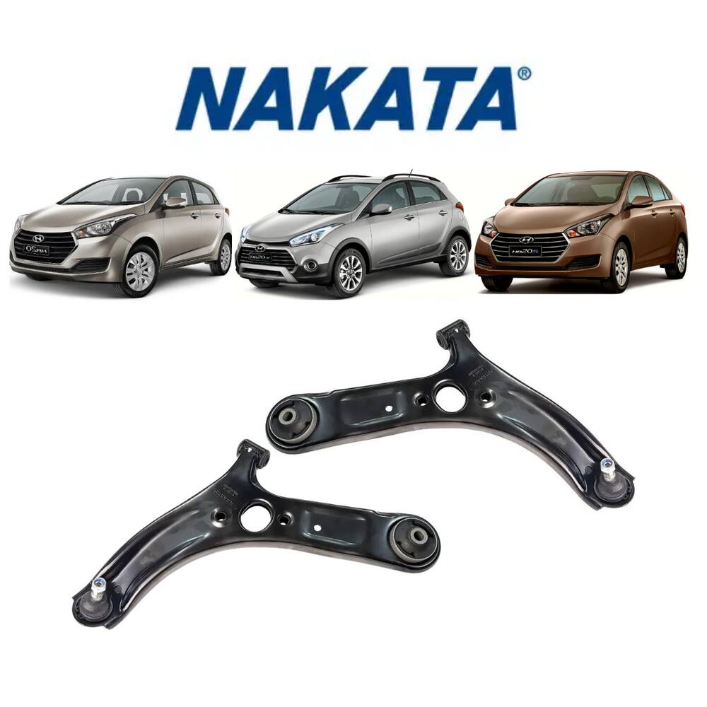 Bandeja Suspensão Com Pivô Nakata Hyundai HB20 2017 Dianteira Esquerda+Direita