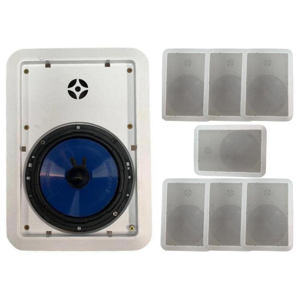 Kit 8 Arandelas Teto 2 Vias Hurricane 6 Pol 520Wrms Ambiente