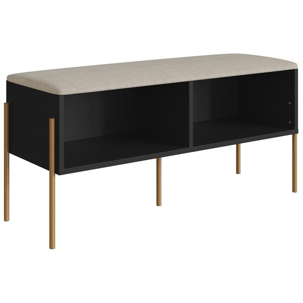 Sapateira Banco 93 CM Pes Metal Oslo 28968 Nero Artesano