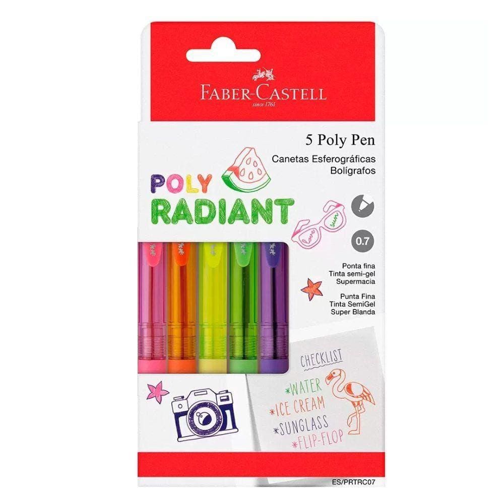 Esferografica Poly Radiant Colors Rt 0.7 1 X 6