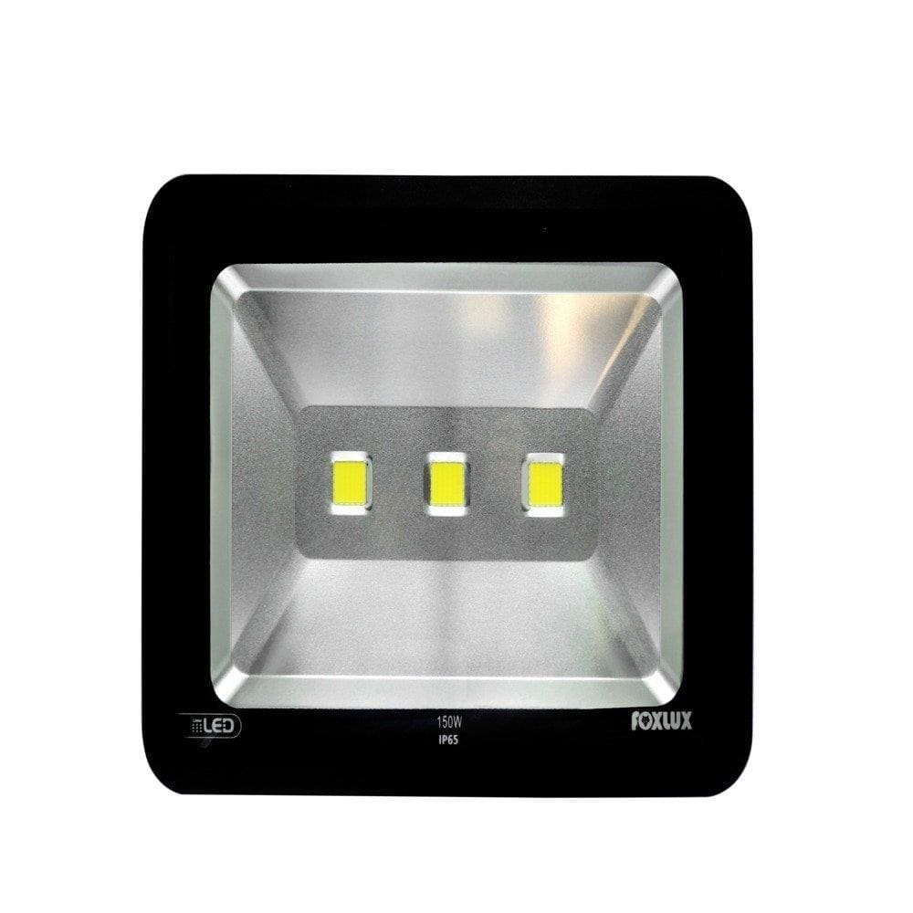 Refletor Foxlux Led 150W 6,5K 30000H Preto