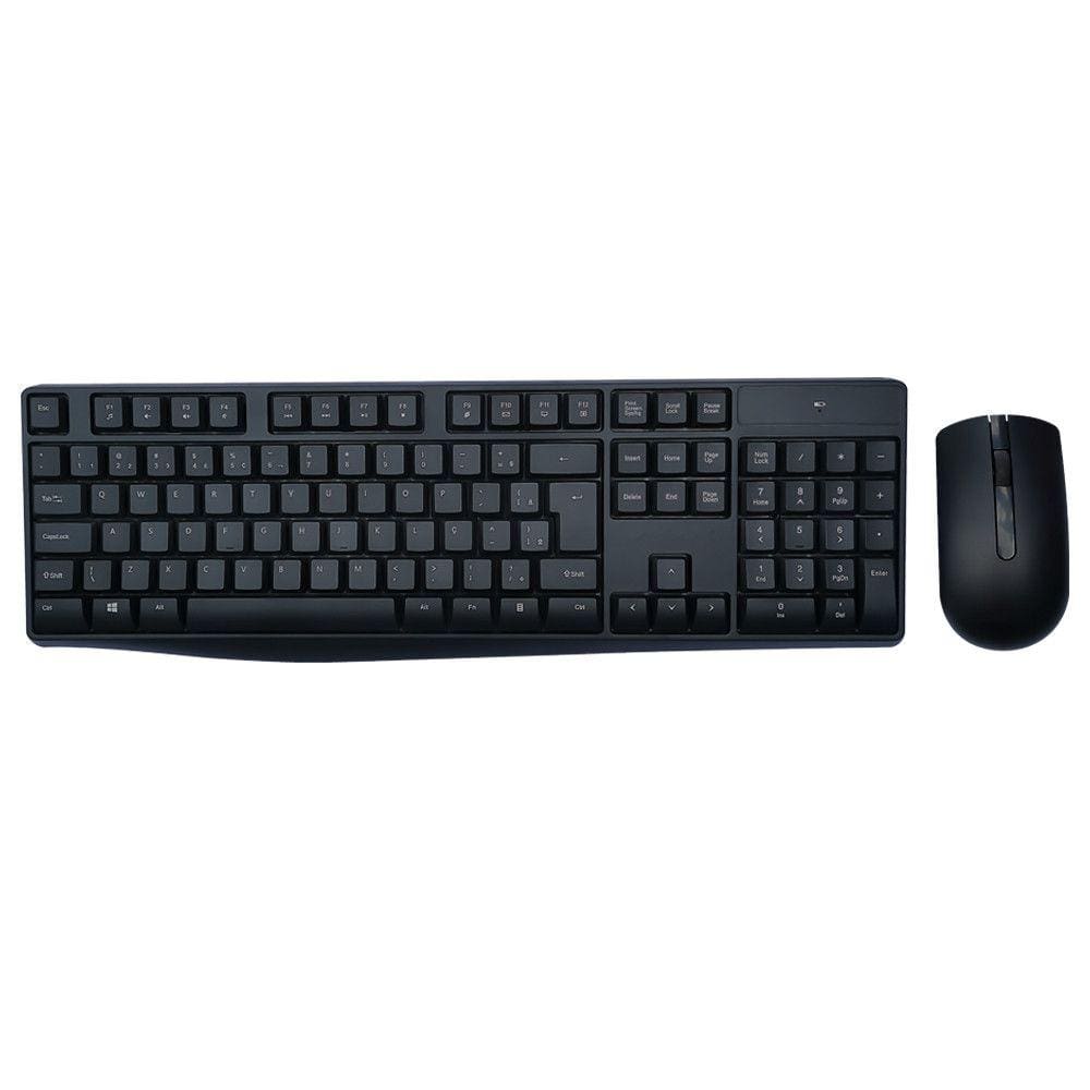 Kit de Teclado e Mouse Sem Fio Multimídia 2.4Ghz 1600dpi Usb Bulk TC269