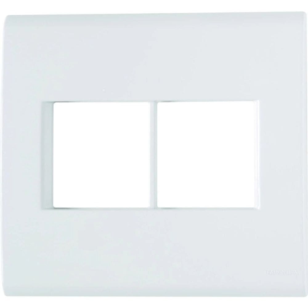 Placa+Suporte 4X4 4 Postos Liz Branca Tramontina
