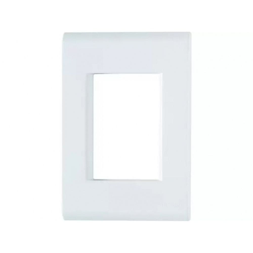 Placa+Suporte 4X2 3 Postos Juntos Liz Branca Tramontina