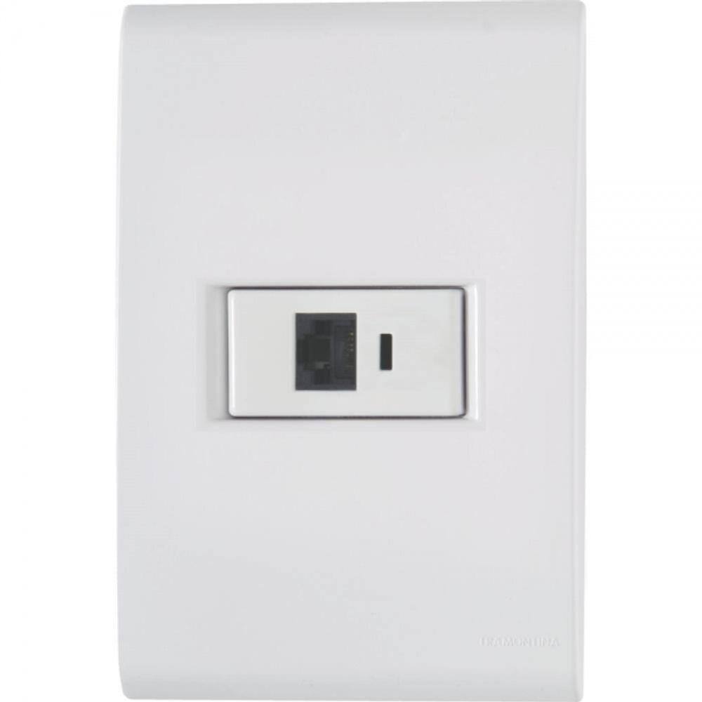Tomada Para Telefone Rj11 Branco Tramontina