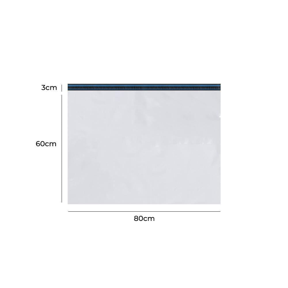 Envelope Plástico Segurança Branco 80x60 Coex 100 Un - Autoadesivo