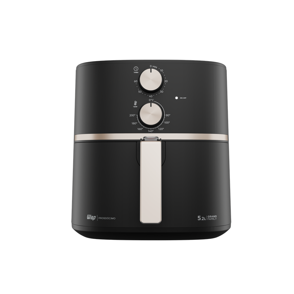 Fritadeira Elétrica Air Fryer Grand Family 5,2L Antiaderente, Aviso Sonoro e Timer 60min 220v Wap