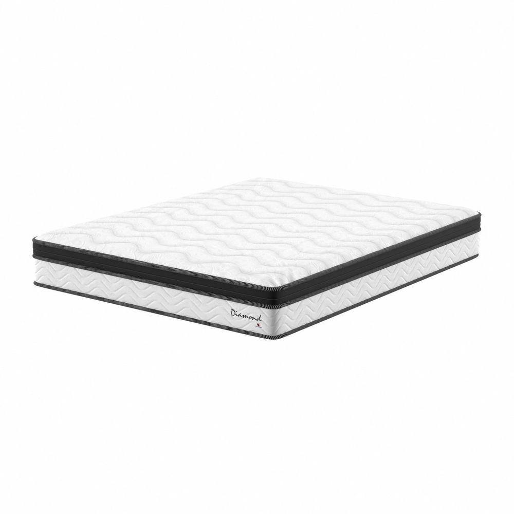 Colchão Queen Diamond Euro Pt 1,58x1,98x0,26 Bege
