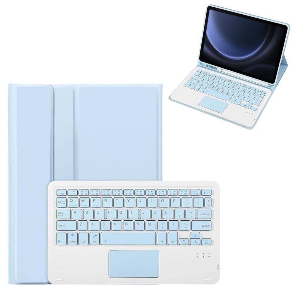 Capa Tablet Samsung S9 FE 10.9 x510 c/ Teclado - Azul Claro